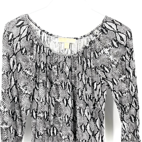 Michael Michael Kors MK Snake Print Blouse Top - Picture 2 of 6